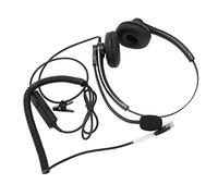 OEBUAFI Casque Professionnel à Réduction de Bruit, Contrôle en Ligne, avec Son Clair, pour Le Service Client du Centre D'appels (Connecteur de Cristal)