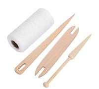 OEBUAFI Chaîne de Métier à Tisser, Fils de Tissage en Coton Naturel avec Résistance à la Rupture et à la Traction, pour Tricoter à la Main des Tapis, des Couvertures ou des Fils de