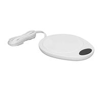 OEBUAFI Chauffe-Tasse USB Réchauffeur de Boisson pour café, thé, Lait, Chauffe-Tasse avec Plaque étanche à Chauffage Automatique à Température Constante de 55 °C pour Bureau à Domicile (White)