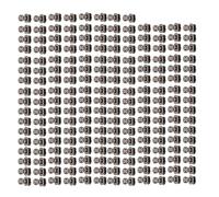OEBUAFI Chicago Vis Ensemble de Rivets en Cuivre Attaches à Rivets Solides pour Sacs à Vêtements Artisanaux en Cuir 200 Pièces (GRAY)