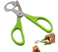 OEBUAFI Ciseaux à œufs de Caille en Acier Inoxydable, Ciseaux de de Coquille avec Poignée en ABS Ouvre-œuf pour Petit Gadget de Cuisine de Caille 2 Pièces (Couleur assortie)