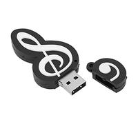 OEBUAFI Clé USB de Stockage de Données de Conception Nouvelle de clé USB D'apparence de Note Noire pour 7/8/10/Vista, Plug & Play pour Les Adolescents, en Plastique (32GB)
