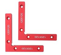 OEBUAFI Clip à Angle Droit en Alliage D'aluminium Robuste, Fixation à 90 Degrés pour Installation D'armoires et de Meubles, 2 Pièces 4,7x4,7 Pouces