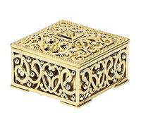 OEBUAFI Coffret Cadeau 12 Pièces avec un Design Creux élégant pour les Fêtes D'anniversaire de Mariage en Plastique Durable 2.4x2.4x1.3in (GOLD)
