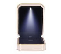 OEBUAFI Coffret Cadeau Multifonctionnel avec Pendentif LED avec Intérieur floqué Doux pour la Présentation et la des Bijoux, Idéal pour Offrir et Ranger des Bijoux. Taille Compacte