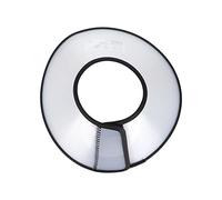 OEBUAFI Collier de Récupération de Protection Réglable en Forme de Cône pour Chien en Plastique pour Animaux de Compagnie, Conception Confortable et Translucide, 1 unité (2#)