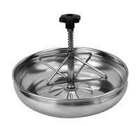 OEBUAFI Conception de Bol Profond D'auge de Lait de Truie d'acier Inoxydable pour L'alimentation de Porcelet 1Pc 25 * 6cm Antirouille