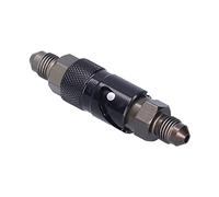 OEBUAFI Connecteur AN3, Raccord de Conduite de Frein en Alliage D'aluminium avec Système de Verrouillage à Baïonnette pour Tuyau D'huile de Turbocompresseur, Tuyau de Liquide de C (SW-21033-BL)