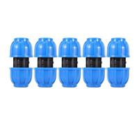 OEBUAFI Connecteur de Tuyau d'eau, Plastique PE 20 Mm à Raccord Droit pour Tuyaux en PVC PPR Longue Durée de Vie Aucune Mise à L'échelle N'empêche la Pollution Secondaire Réduit