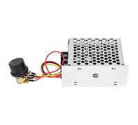 OEBUAFI Contrôleur de Vitesse de Moteur PWM à Puce Originale pour Usage Industriel, Puissance Maximale 2000 W - Contrôle de Vitesse par Potentiomètre, 1 X Contrôleur de de Moteur, 1 X Couvercle de