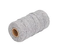 OEBUAFI Cordon macramé 2 Mm, Corde en Coton recy ouce sans Odeur pour | Corde à Pompon épaisse et Durable, Ficelle Tressée écologique, Idéal pour Décoration de Mariage Projets de Jardinage et de