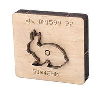 OEBUAFI Coupoir en Cuir, Forme de Lapin, Outil en Acier allié