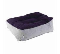 OEBUAFI Coussin Gonflable de Repose-pieds floqué pour L'élévation des Jambes et des Muscles avec Pompe à Air, Essentiel de Voyage Léger (Gris Bleu)