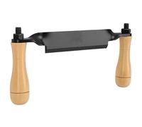 OEBUAFI Couteau de Rasage de 8 Pouces, Outil D'écorçage Droit et incurvé pour le Travail du Bois avec Lame en Fer Tranchante et Manche Ergonomique en Bois, pour éplucher L'écorce et (Type droit)