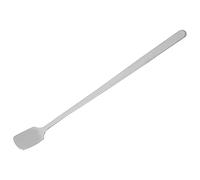 OEBUAFI Cuillère à Mélanger en Acier Inoxydable, Cuillère Ronde et Carrée à Long Manche pour café, thé, Fabrication de Bougies, Outil de Cuisine (tête carrée 17CM)