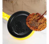 OEBUAFI Cuiseur à œufs Multifonctionnel 2 en 1 en Acier Inoxydable, Poêle à œufs Antiadhésive, Chaudière à avec Arrêt Automatique pour la Maison, Dortoir, Plastique PP (YELLOW)