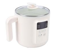 OEBUAFI Cuisinière électrique, Marmite électrique Multifonctionnelle Antiadhésive de 1,8 L pour Soupe de Riz aux Nouilles, avec Mise Hors Tension Intelligente et Conception (Prise UE 220V)