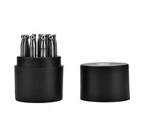 OEBUAFI Dapping Punch Jewelry Tool 17PCS Orfèvrerie Doming Tool Punch Set avec Surface Brillante, Apparence Nouvelle, Matériau Métallique Durable