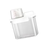 OEBUAFI Distributeur de Détergent à Lessive de 1100 Ml, Récipient Assouplissant en Plastique Transparent avec Couvercle Amovible, pour Maison, Dortoir, Appartement
