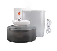 OEBUAFI Distributeur d'eau Intelligent pour Chat, Bol d'eau Automatique pour Animaux de Compagnie, 3 L, Recharge Automatique, Eau Courante avec Batterie Rechargeable de 2000 MAh, pour