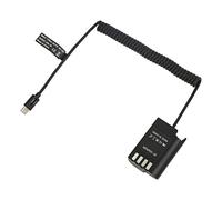 OEBUAFI DMW DCC17 Coupleur CC DMW BLK22 Batterie Factice Prend en Charge QC PD Charge Rapide pour S5 DCS5K GH6, Protection Contre Les Surtensions, Matériau ABS