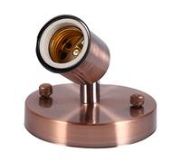 OEBUAFI Douille D'ampoule Vintage, Support de Plafonnier E27, Support de Lampe Mural Rotatif à 180 Degrés avec Vis pour Barre de Bureau à Domicile (Bronze)