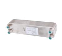 OEBUAFI Échangeur de Chaleur à Plaques, Acier Inoxydable 304 brasé avec Cuivre, Conception Compacte 4,5 MPa, pour échange de Chaleur en Laboratoire D'eau de Moût de Bière