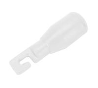 OEBUAFI Embout de Canne à Crochet Fiable, 2 Pièces, pour Canne de Marche Aveugle, Installation Facile, Rouge, Bonne Aide pour les Personnes Aveugles (petite tête blanche)