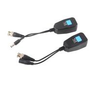 OEBUAFI Émetteur-récepteur Vidéo Balun Passif avec Connecteur RJ45, Compatible HD-CVI/HD-TVI/-AHD, pour l'immunité au Bruit, 1 Paire pour Système de sécurité CCTV