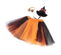 OEBUAFI Ensemble Complet de Costumes d'oie de Porche en Orange Effrayant pour Décoration de Jardin Saisonnière et Astuces ou Friandises 23 Pouces