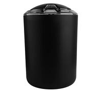 OEBUAFI Ensemble D'accessoires de Salle de Bain 6 Pièces Ensemble de Salle de Bain en Plastique Comprenant Un Porte-Brosse à Dents, Un Distributeur de Savon, Un Porte-Savon, Un (Black)