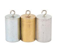 OEBUAFI Ensemble de Blocs de densité Métallique, 3 Cylindres Métalliques Solides avec Cuivre, Fer et Aluminium, Kit de Comparaison de densité de Haute Précision pour L'enseignement de