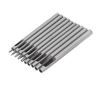 OEBUAFI Ensemble de Poinçons pour le Cuir, 10 Pièces, Outils de Marquage de Taille en Acier à Haute Teneur en Carbone pour L'artisanat du Cuir, Scène Applicable, Outils de Bricolage du