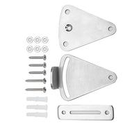 OEBUAFI Ensemble de Serrures de Porte Coulissante en Acier Inoxydable, | Construction en Acier trempé, Protection Antivol, Lisse sans Rouille, Installation Facile avec Accessoires, Convient aux