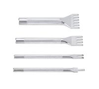 OEBUAFI Ensemble D'Outils de Poinçonnage pour le Cuir, Poinçon de Couture à la Main, Outils de Poinçonnage pour L'artisanat du Cuir, Poinçon de Travail du avec 6 Pièces, Rainure de