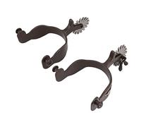 OEBUAFI Éperons de Cheval Gravés pour L'équitation, éperon Vintage en | Motif gravé pour un Aspect élégant, Ajustement du avec Diamètre Intérieur de 7,6 Cm, Matériau en Acier au Carbone