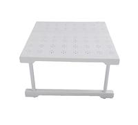 OEBUAFI Étagère de Rangement Extensible pour Placard, Solide, Durable, Installation Facile pour Cuisine, Salle de Bain, Acier au Carbone, Plastique, Armoire de 16,5 Pouces, 8,7 Pouces (Longueur