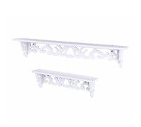 OEBUAFI Étagère Flottante, Support de Rangement Mural, Support Décoratif pour étude, Arrière-Plan de Télévision, Chambre à Coucher Percée