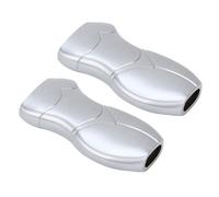 OEBUAFI Étui à Briquet en Alliage D'aluminium de 7 Cm, 2 Pièces, Couvercle en Métal avec Conception de Corps Humain 3D pour Une Protection de Stockage et Un Transport élégant (Gray)