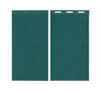 OEBUAFI Feuille de Fondations Enduite de Cire de Ruche 2 Pièces, Feuille de Nid D'abeilles en Silicone, Moule de Presse de Cire D'abeille Réutilisable Léger pour Cadre D'abeille Profonde