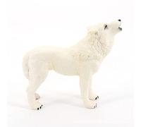 OEBUAFI Figurine d'action de Loup Hurlant Hautement Simulée, Jouet Modèle Animal Réaliste, Figurine de Loup éducative pour étagères pour Enfants, Paquet de 2 Ornements de