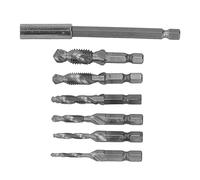 OEBUAFI Foret et Taraud M3-M10, Tarauds Multi-tailles (SILVER) | Acier rapide, Élimination facile des copeaux, Compatibilité avec les métaux