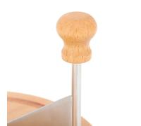 OEBUAFI Fromage, Râpe à Fromage en Forme de Fleur, Trancheuse à, en Bois de Hêtre et Acier Inoxydable, Râpe Manuelle pour Meules de et Copeaux de Chocolat, avec Design