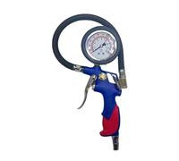 OEBUAFI Gonfleur de Pneus, Manomètre à Bain D'huile 0-16 Bar (0-230 psi) avec Embout en Cuivre et Tuyau Flexible, pour Voiture, Camion, Moto et vélo. (Manomètre à bain d'huile pour pneus)