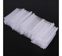 OEBUAFI Goupille d'étiquette de Prix Compatible avec Pistolet d'étiquette de Prix, en PP Noir, Solution de Fixation économique de 50mm pour les Vêtements de Détail (25mm)