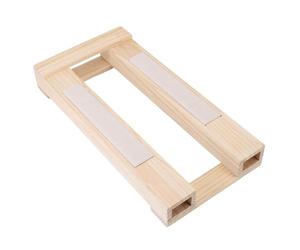 OEBUAFI Griffoir pour Chat, Planche à Gratter pour Chat, Grand Banc D'accouplement en Bois de Pin en Forme de L avec Griffoir surélevé et Pédale pour L'élevage et Le Jeu des Chats (Style de Coussin