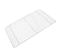 OEBUAFI Grille de Refroidissement de Cuisson en Acier Inoxydable 18,1 X 9,8 X 0,6 Pouces Grille en Treillis Métallique avec Pieds de Support Stables Passe au Lave-vaisselle pour la (SILVER)