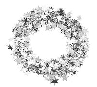 OEBUAFI Guirlande D'étoiles, Guirlandes de Guirlandes D'étoiles Scintillantes Dorées de 7,5 M avec Fil pour Ornement Festif de Fête d'anniversaire de Mariage d'arbre de Noël (Silver)