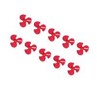 OEBUAFI Hélice ABS à 3 Pales de 50 Mm, Lot de 10, Accessoires de Remplacement pour Modèle de Voiture, Bricolage, pour Tourner Les Hélices (Rouge)