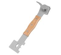 OEBUAFI HiveTool Multifonctionnel, équipement Apicole en Acier Inoxydable avec Poignée en Bois pour Séparer Les Boîtes, Faire Levier sur Les Cadres